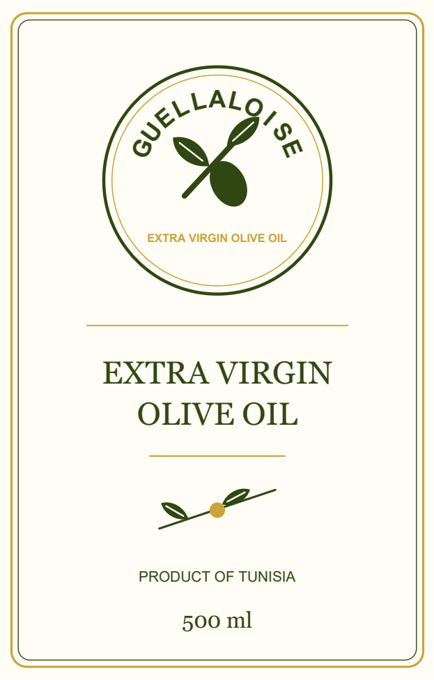 GUELLALOISE 500 ml English label