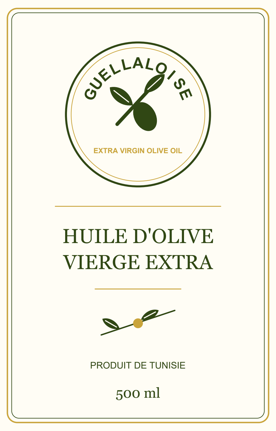 Étiquette GUELLALOISE 500 ml