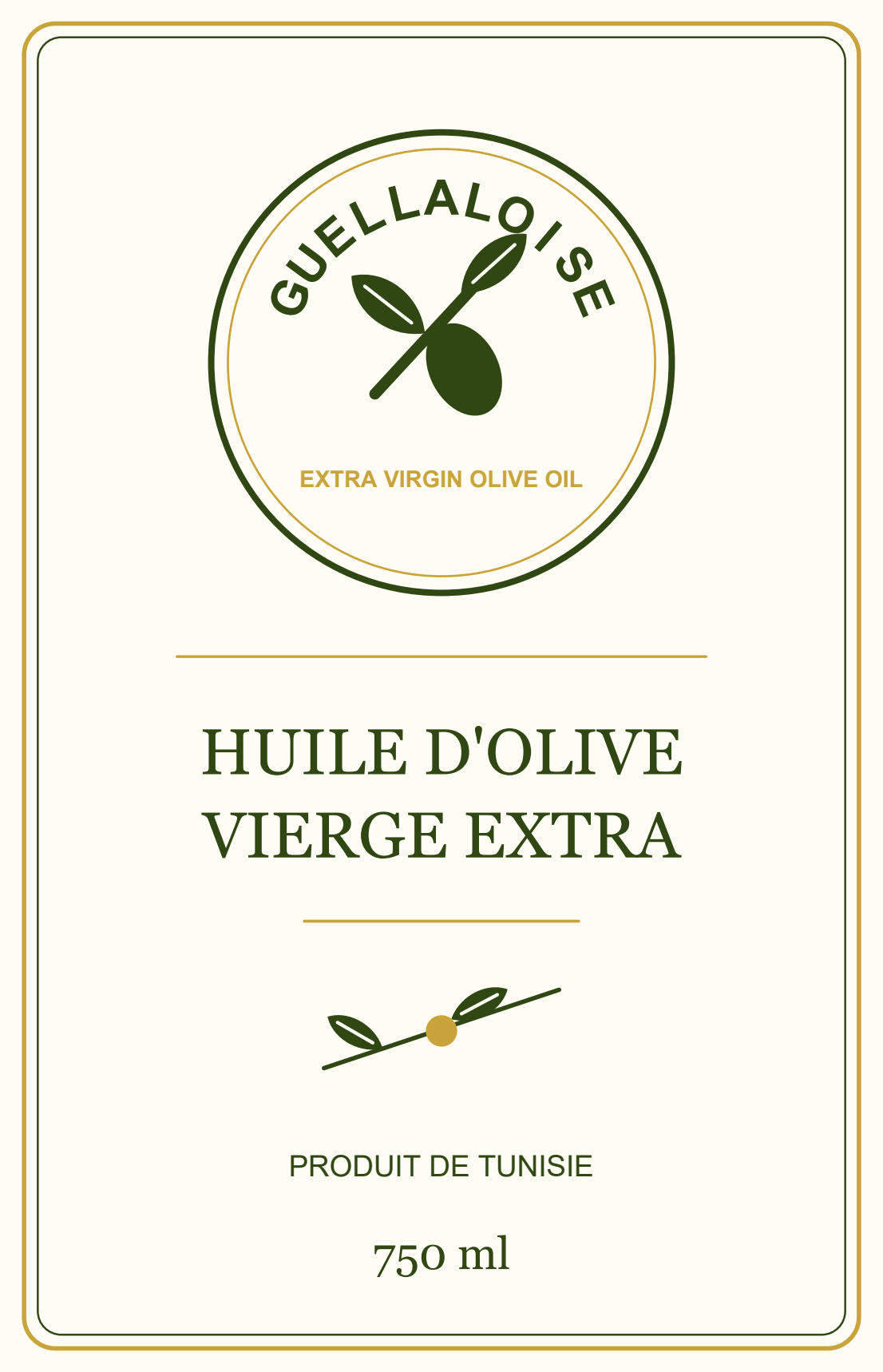 Étiquette GUELLALOISE 750 ml